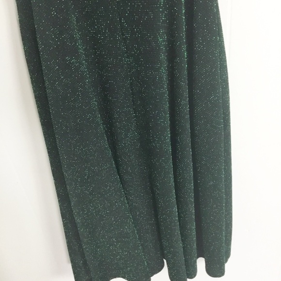 Socialite Green & Black Glitter Dress Hoilday Size S New - Picture 5 of 5